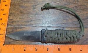 lot 146 image: CRKT Columbia River Tactical Dagger Knife with Paracord Handle