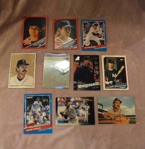 lot 168 image: Lot of Baseball Trading Cards including Rare Wonder Bread Trading Cards