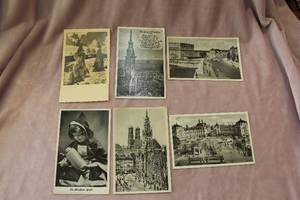 lot 128 image: Vintage Black and White Unused German Postcards