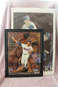 lot 136 image: Two Limited Edition Nolan Ryan Prints One Framed One in Celephane