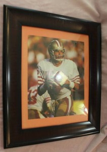 lot 101 image: Joe Montana Framed Print
