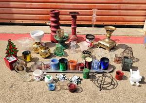 lot 107 image: Large Lot of Candle Holders