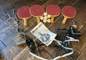 lot 25 image: Vintage 1969 Table TennisPing Pong Lot