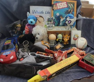 lot 188 image: Lot of Toys, Some Vintage Including Vintage Tonette Recorder
