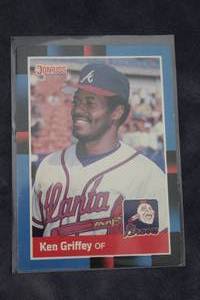 lot 162 image: 1988 Donruss Ken Griffey Number 202