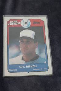 lot 165 image: Rare Topps Capn Crunch Carl Ripkin Number 6 of 22