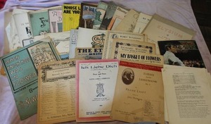 lot 231 image: Lot of 28 Vintage and Possibly Antique Sheet Music with Printed Script for Jesus Christ Superstar