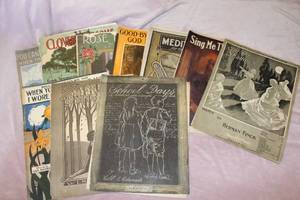 lot 248 image: Lot of 10 Antique Pieces of Sheet Music