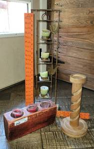 lot 223 image: Three Pieces of Cool Candle Holders