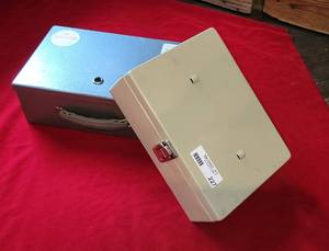lot 227 image: Lot of Two Vintage Metal Boxes