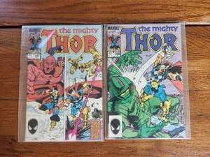 lot 79 image: Marvel Comics - The Mighty Thor - #357 and 358