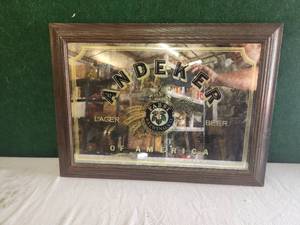 lot 32 image: Andeker mirrored beer sign