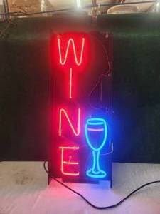 lot 116 image: Wine neon sign