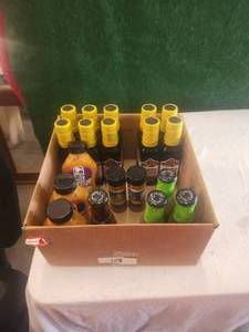 lot 128 image: Selection of food sauces - some expire this year