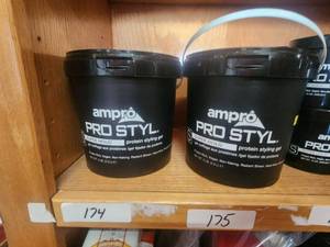 lot 175 image: Ampro pro styl - super hold styling gel - qty. 2 5lb tubs