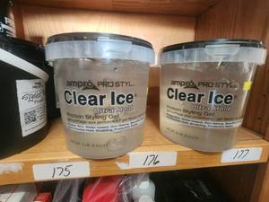 lot 177 image: Ampro pro styl - clear ice styling gel - qty. 2 5lb tubs