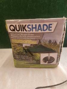 lot 198 image: Quikshade universal weight plates - qty. 4