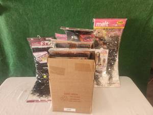 lot 224 image: Box of various human hair wigs