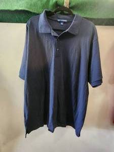 lot 218 image: Selection of 6 Port Authority blue polo shirts - 2XL
