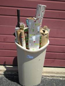 lot 49 image: Tub full of new and used Wrapping PapeR