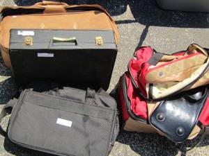 lot 56 image: luggage bags and brief case