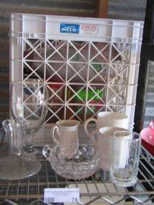 lot 74 image: various drinking glasses