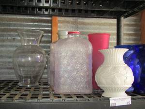 lot 75 image: various size and color vases