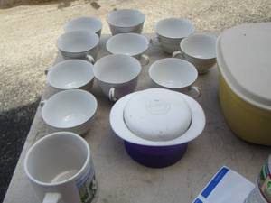 lot 105 image: handled coffee cups, and more