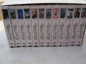 lot 92 image: the trials of life vhs movie series