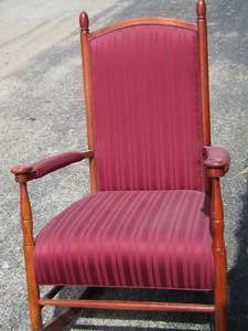 lot 110 image: ROCKING CHAIR  Padded Seat