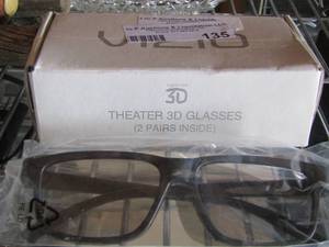 lot 135 image: theater 3d glasses