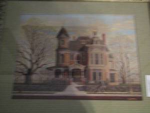 lot 150 image: ARTIST Souders -  MD Family Practice Building House 18x22  FRAMED