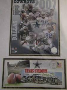 lot 4 image: Cowboys poster board 2007 - 2008 size 18x12