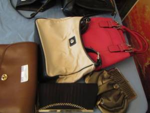 lot 225 image: lot of womens hand bags and purses