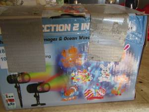 lot 245 image: led projection 2 in 1 Christmas lights
