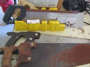 lot 268 image: handsaws and miter box