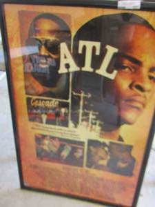 lot 327 image: ATL movie poster framed size 3725