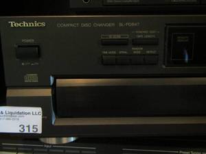 lot 315 image: Technics 5 disc changer new never used