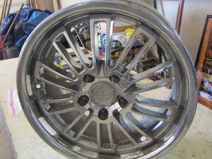 lot 17 image: VOGUE TYRES Set of 4 Chrome car rim - s part # GH657804002K10G1410090CHP   17 X 8  TSW   X $$$