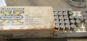 lot 175 image: Winchester Super X Pistol Revolver Cartridges  38 SPL  QTY 43