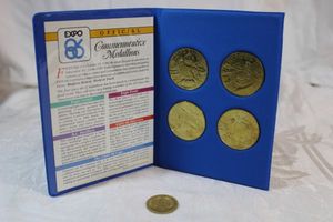 lot 23 image: Set of Expo 86 Commemorative coin Medallions