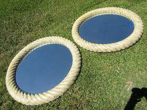 lot 336 image: Large round matching mirror set