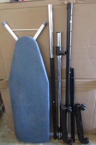 lot 337 image: Ironing board plus clothes rack unassembled