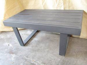 lot 346 image: Metal plant stand bench