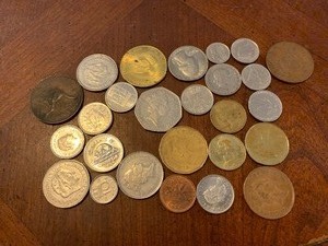lot 42 image: Generous amount of Foreign coins-see pics