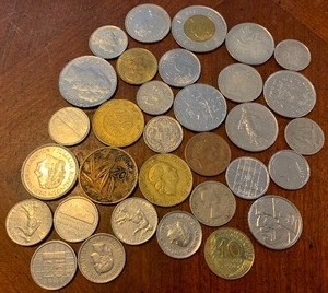 lot 30 image: Foreign coins generous amount, see pics assorted Foreign