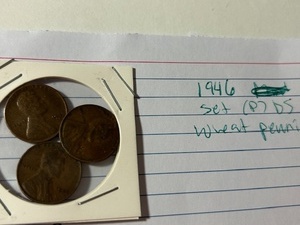 lot 25 image: 1946 wheat penny set (P)DS