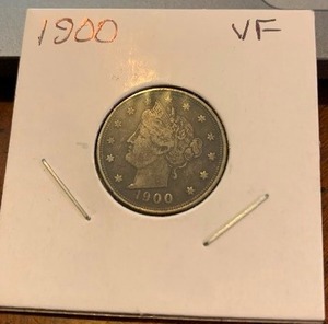 lot 28 image: 1900 Liberty Nickel, Beautiful condition
