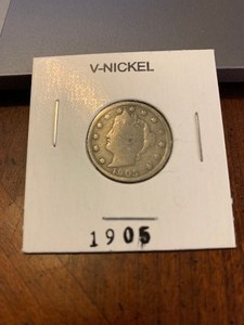 lot 84 image: 1905 V Nickle NICE