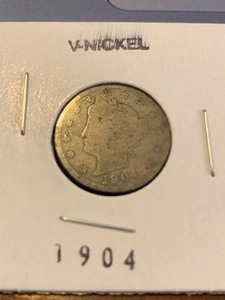 lot 106 image: 1904 V Nickle $$  NICE